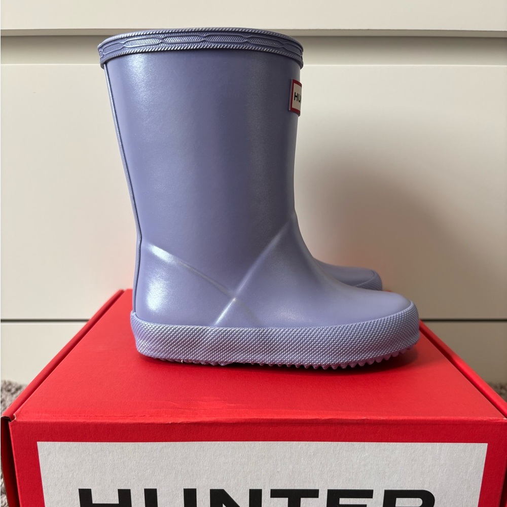 Hunter Girl's Original First Classic Nebula Rain Boots Size 7/8 (UK 6) - Picture 3 of 5